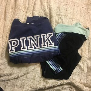 PINK Matching Set (sweatshirt & legging)